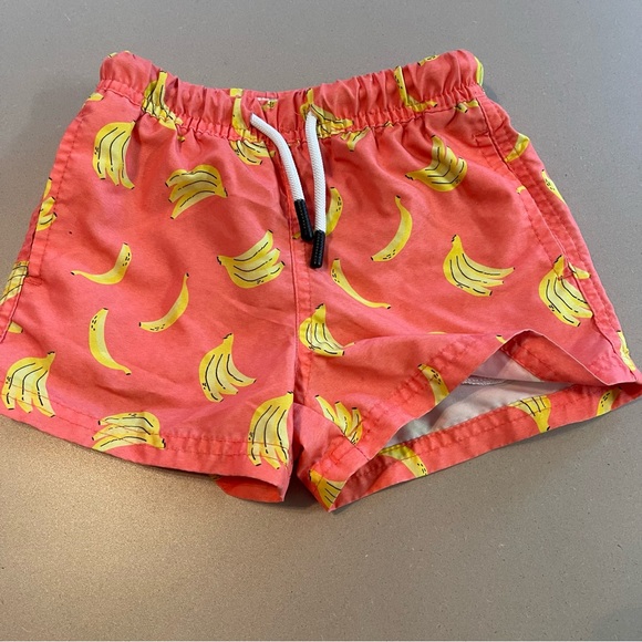 Vibrant Banana Print Kids Shorts - Picture 1 of 3